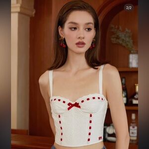 LaceMade Red Ballroom Corset. Size S. New with Tags.